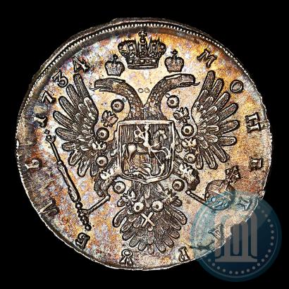 Фото 1 рубль 1734 года  "Тип 1735 года"