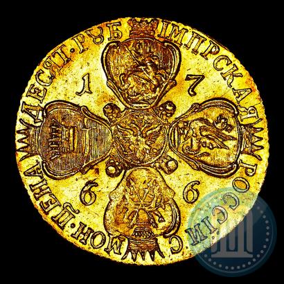 Picture 10 roubles 1766 year СПБ 