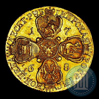 Picture 10 roubles 1768 year СПБ 