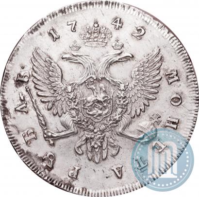 Picture 1 rouble 1742 year СПБ 