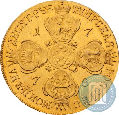 Picture 10 roubles 1778 year СПБ 