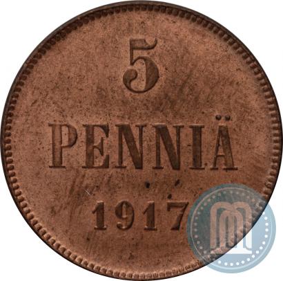 Picture 5 pennia 1917 year  