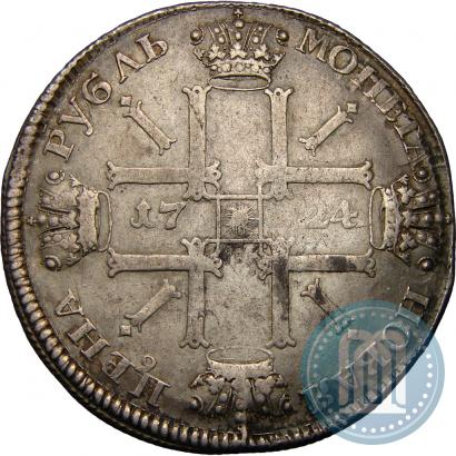 Picture 1 rouble 1724 year СПБ "Sun rouble, portrait in armour"