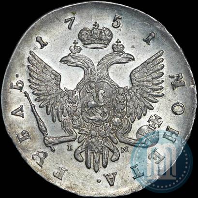 Picture 1 rouble 1751 year СПБ-IМ 