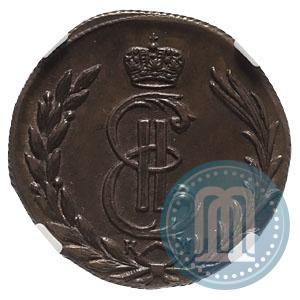 Picture 1 kopeck 1777 year КМ 