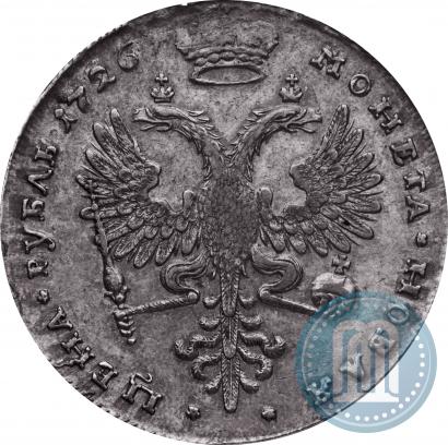 Picture 1 rouble 1726 year  "Moscow type, portrait turned to the right"