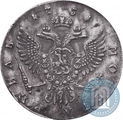 Picture 1 rouble 1751 year ММД 