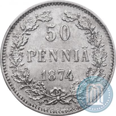 Фото 50 пенни 1874 года S 