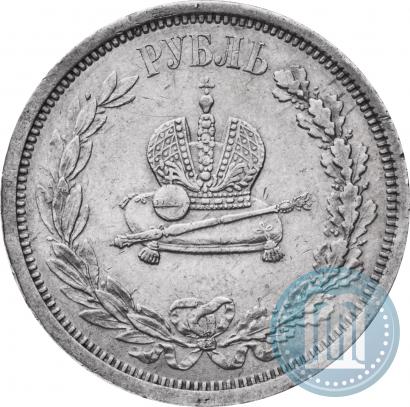Picture 1 rouble 1883 year ЛШ "On the Coronation of Emperor Alexander III"