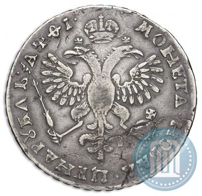 Фото 1 рубль 1719 года OK "Портрет в латах"