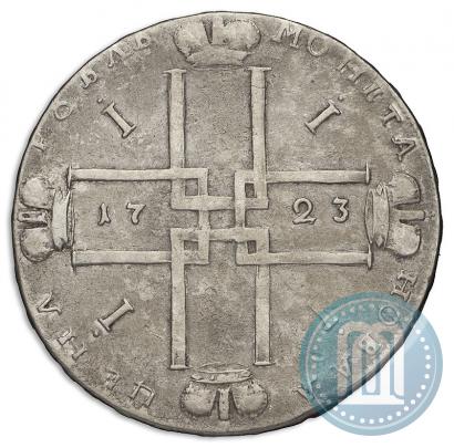 Фото 1 рубль 1723 года OK "Портрет в горностаевой мантии"