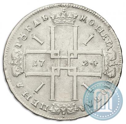 Picture 1 rouble 1724 year  "Portrait in ancient armour"