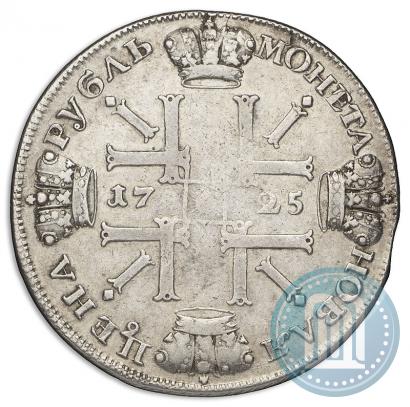 Picture 1 rouble 1725 year СПБ "Sun rouble, portrait in armour"