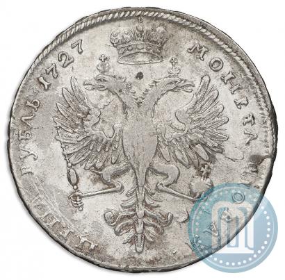 Picture 1 rouble 1727 year  "Moscow type, portrait turned to the right"