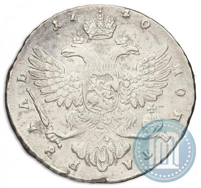 Фото 1 рубль 1740 года  "Московский тип"