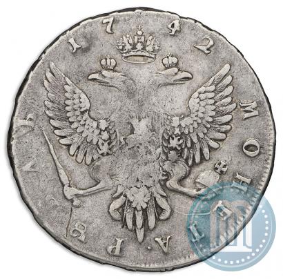 Picture 1 rouble 1742 year ММД 