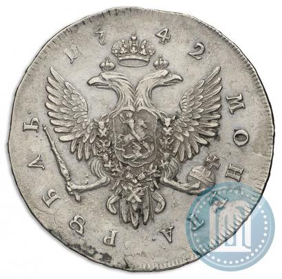 Фото 1 рубль 1742 года СПБ 