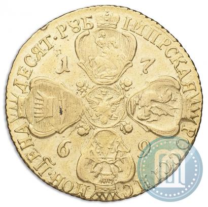 Фото 10 рублей 1769 года СПБ 