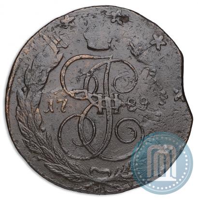 Фото 5 копеек 1789 года ММ 