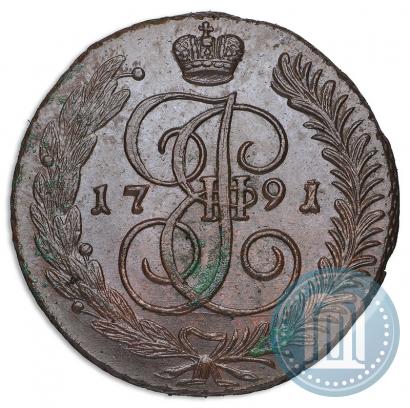 Фото 5 копеек 1791 года АМ 