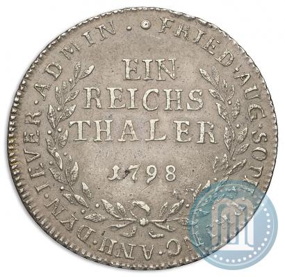 Фото Ein reichsthaler 1798 года  "Княжество Йевер"
