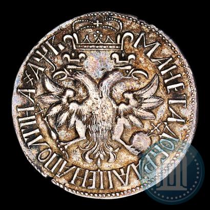 Picture Poltina 1702 year  "Without ribbons near the wreath"