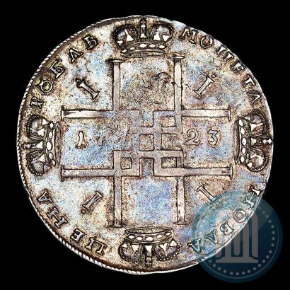 Фото 1 рубль 1723 года OK "Портрет в горностаевой мантии"