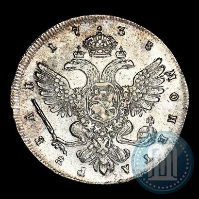 Picture 1 rouble 1738 year СПБ "Petersburg type"