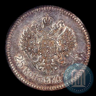 Picture 25 kopecks 1887 year (АГ) 