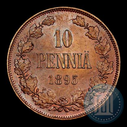 Picture 10 pennia 1895 year  