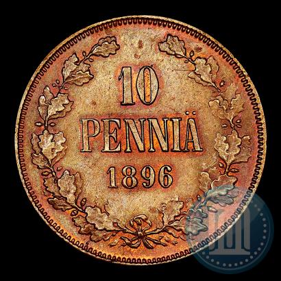 Фото 10 пенни 1896 года  