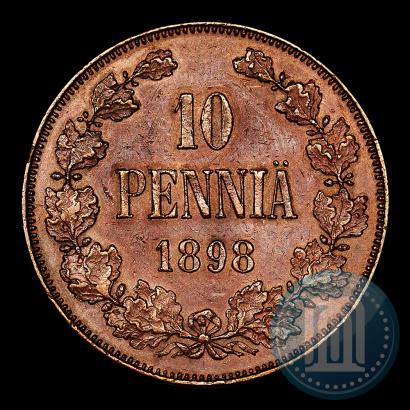 Фото 10 пенни 1898 года  
