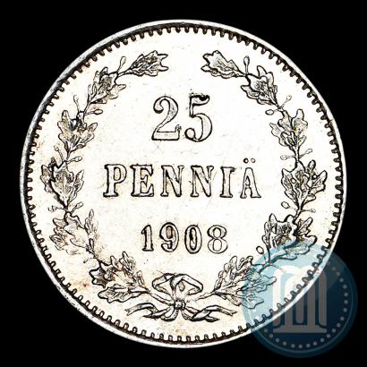 Picture 25 pennia 1908 year L 