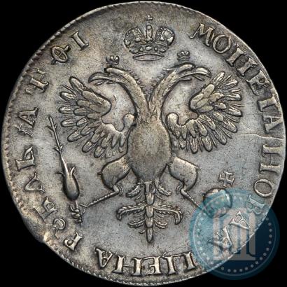 Фото 1 рубль 1719 года OK-L "Портрет в латах"
