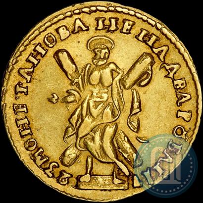 Фото 2 рубля 1723 года  "Портрет в античных доспехах"