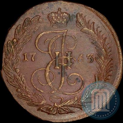 Фото 5 копеек 1763 года ЕМ 