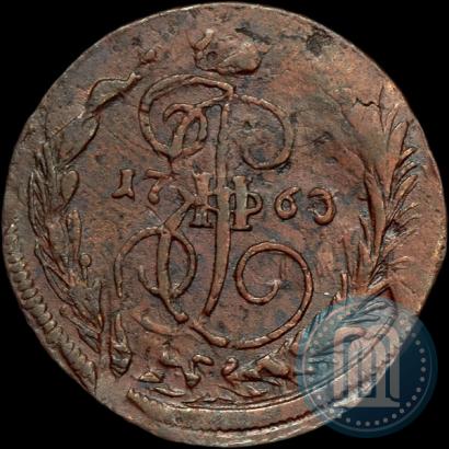 Picture 1 kopeck 1763 year ЕМ 
