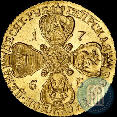 Picture 10 roubles 1766 year СПБ 