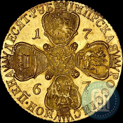 Picture 10 roubles 1767 year СПБ 