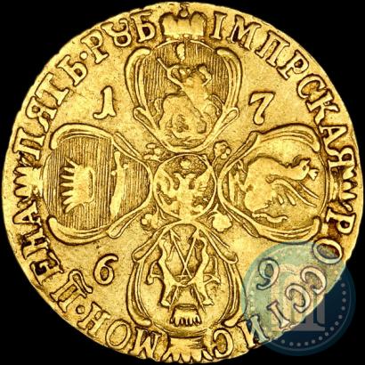 Picture 5 roubles 1769 year СПБ 