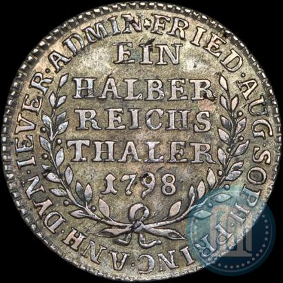 Picture Ein halber reichsthaler 1798 year  "Dutchy of Jever"