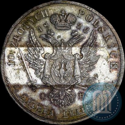Picture 10 złotych 1822 year IB 