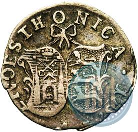 Picture 4 kopecks 1757 year  "For Livonia"