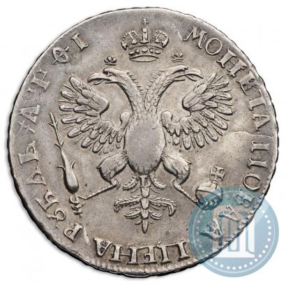 Picture 1 rouble 1719 year OK-L "Portrait in armour"