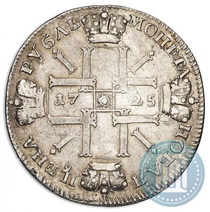 Picture 1 rouble 1725 year СПБ "Sun rouble, portrait in armour"