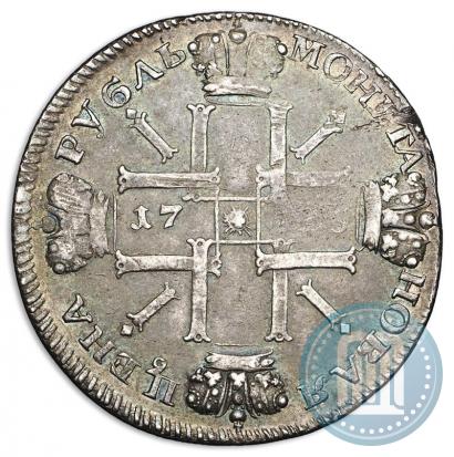 Picture 1 rouble 1725 year СПБ "Sun rouble, portrait in armour"