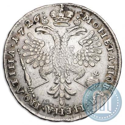 Фото Полтина 1726 года  "Московский тип, портрет влево"
