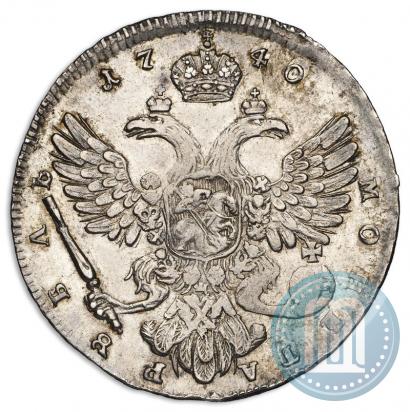 Фото 1 рубль 1740 года  "Московский тип"
