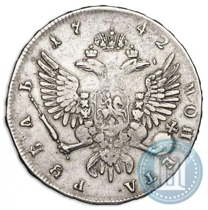 Picture 1 rouble 1742 year ММД 