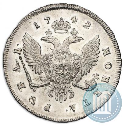 Picture 1 rouble 1742 year СПБ 